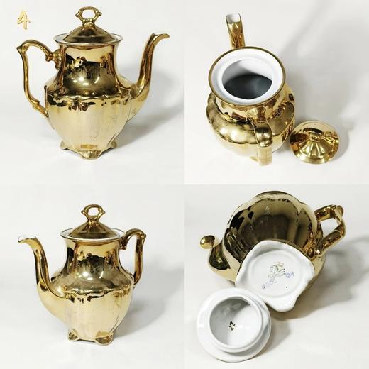一组欧洲进口骨瓷金壶，璀璨夺目的镀金工艺散发着柔和而迷人的光泽 商品图8