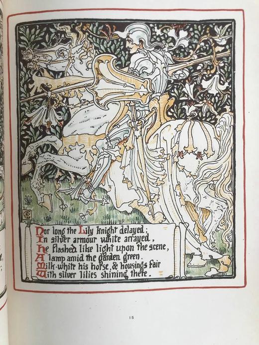 1891年 沃尔特·克兰《夏日女王》 40余页精美彩色插图 精装16开 商品图10