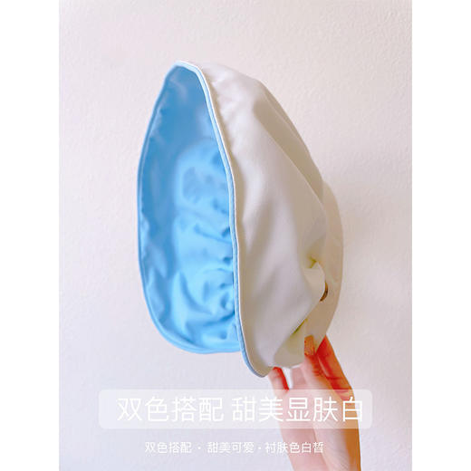 UPF50+防紫外线空顶遮阳帽女百搭防晒可折叠发箍太阳帽子夏贝壳帽 商品图3