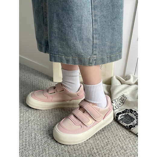 【YW】无忧购春夏韩版甜美百搭魔术贴增高厚底小白鞋MIS-3335（截单后7天发货) 商品图10