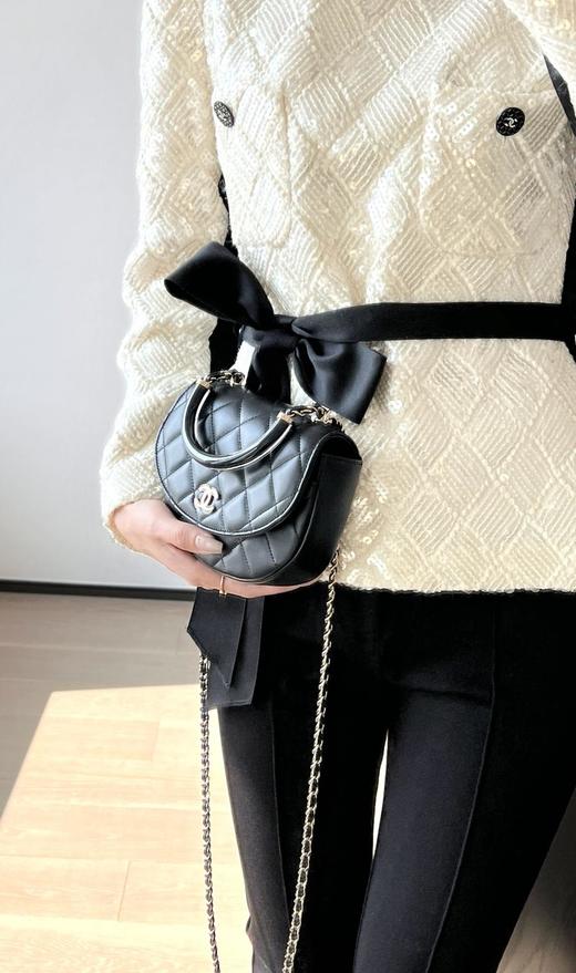 CHANEL香奈儿25C品牌徽标翻盖开合小羊皮单肩斜挎手提包（HH） 商品图1
