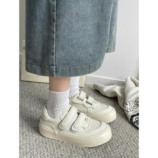 【YW】无忧购春夏韩版甜美百搭魔术贴增高厚底小白鞋MIS-3335（截单后7天发货) 商品图6