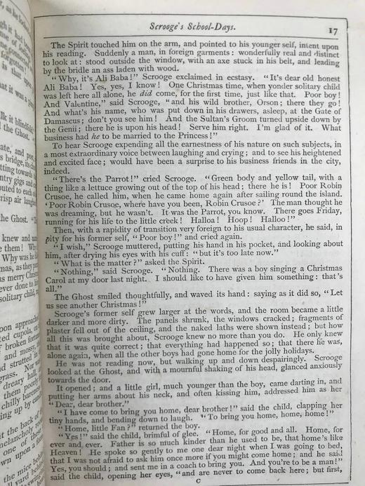 约19世纪后期 狄更斯《圣诞之书》 8幅插图 真皮精装36开 商品图11