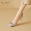 【KADINA】  AF3  卡迪娜2025春季新款细高跟尖头蝴蝶钻扣时装通勤女单鞋KS251536 商品缩略图1