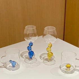 【芳姐】ICHENDORF 仙人掌系列 意大利进口手工立体花型耐热玻璃水杯