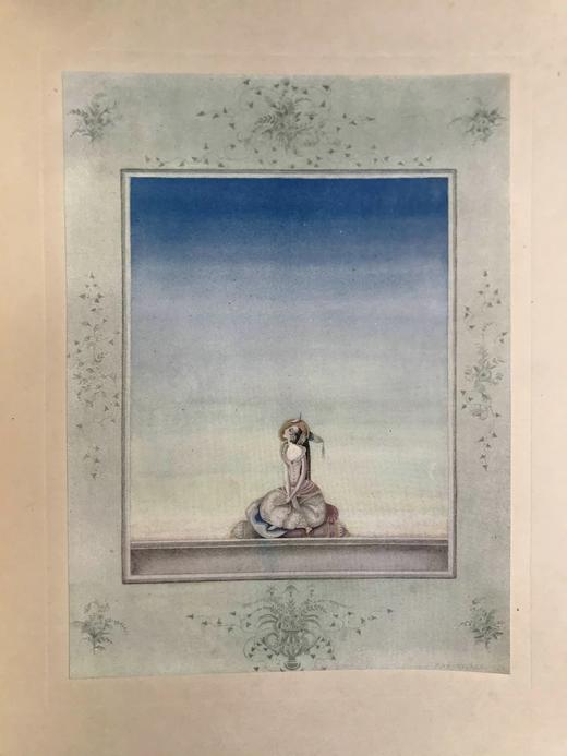 丹麦怪杰凯·尼尔森亲笔签名限量版！约20世纪早期 安徒生童话 12幅彩色手工贴图与大量黑白文间插图 精装大16开 商品图9