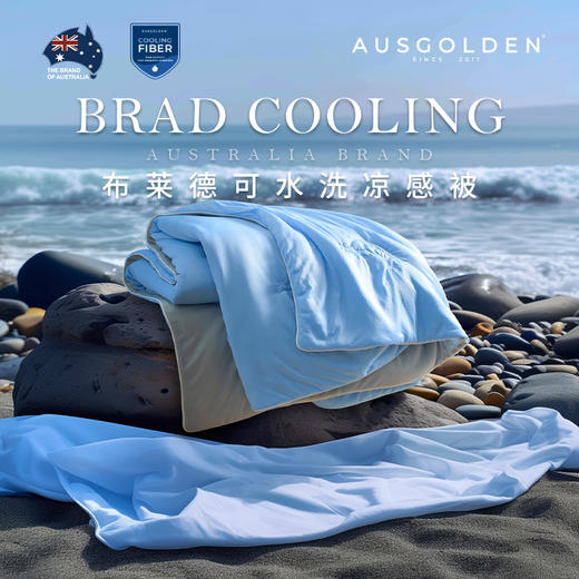 疯抢中！！【山姆·羊毛被指定供应商】澳洲布莱德AUSGOLDEN可水洗夏凉被 七星级酒店御用 母婴级抗菌 商品图2