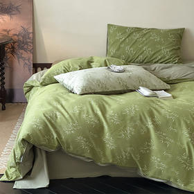 顶柔60支林野之风色织空气棉大提花四件套-TJ1642