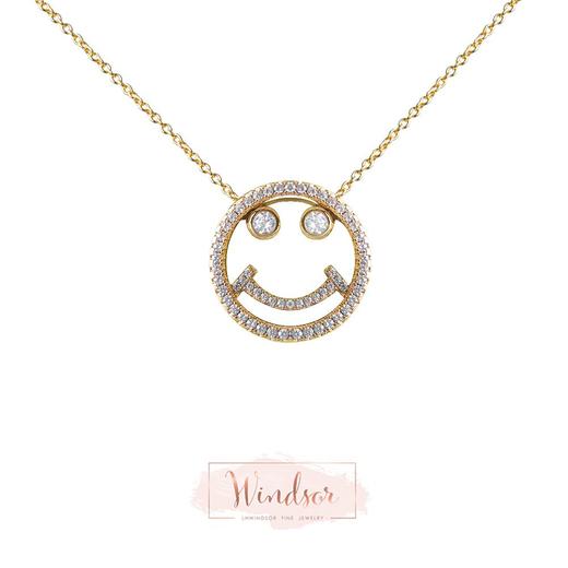 LHWINDSOR温莎珠宝  爱笑的眼睛笑脸项链 商品图0