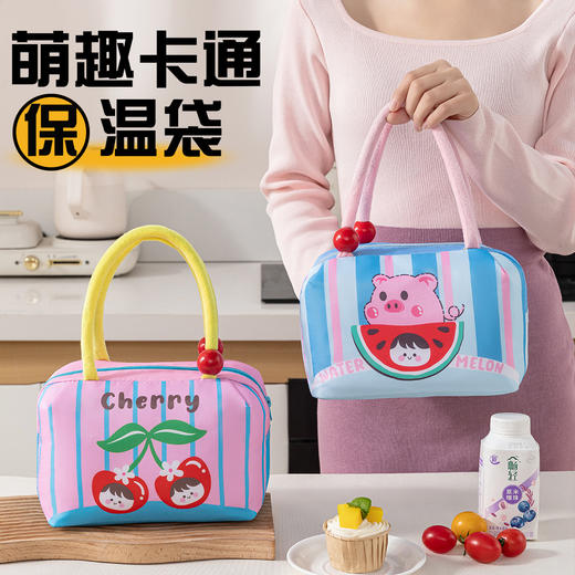 可爱手提保温包加厚铝膜便当包大容量保温收纳袋外出野餐饭盒袋 商品图1