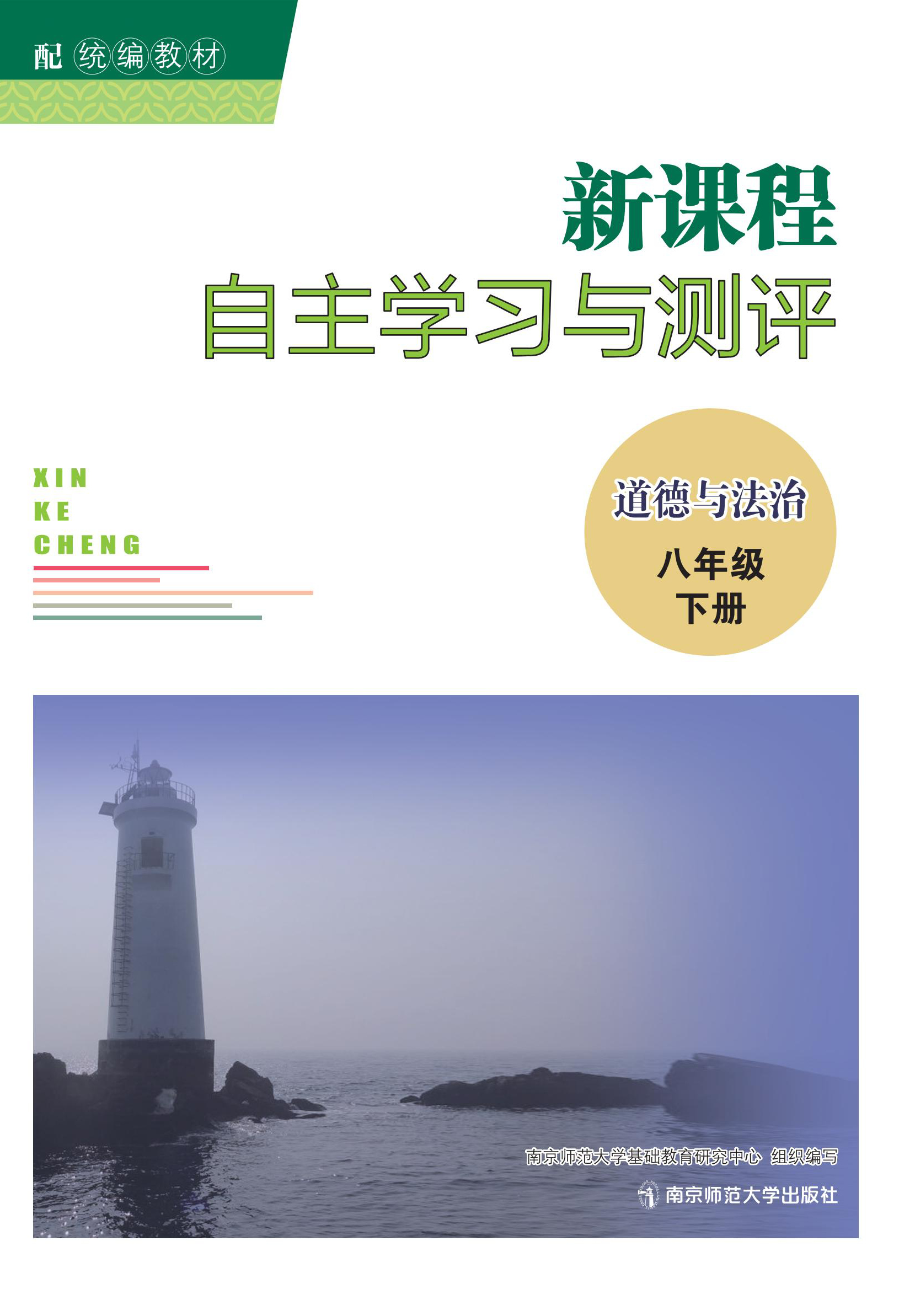 新课程自主学习与测评 道德与法治 （八年级 下册）   南京师范大学出版社   正版书籍