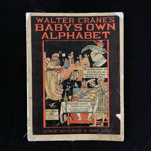 约19世纪后期 沃尔特·克兰幼儿字母表 8页彩色插图 平装16开 商品图0