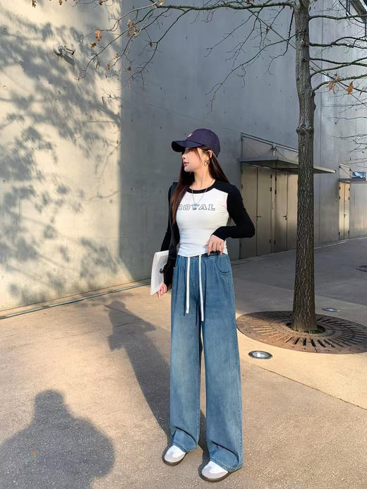 正品海岛微风·瘦瘦裤
颜色：蓝色
尺码：SMLXL
成份：棉38.7%
氨纶16.2％
锦纶45.1% 商品图7