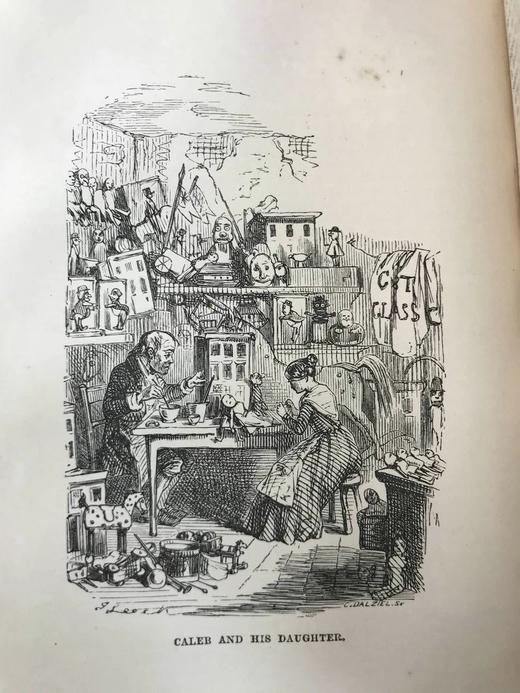 约19世纪后期 狄更斯《圣诞之书》 8幅插图 真皮精装36开 商品图8