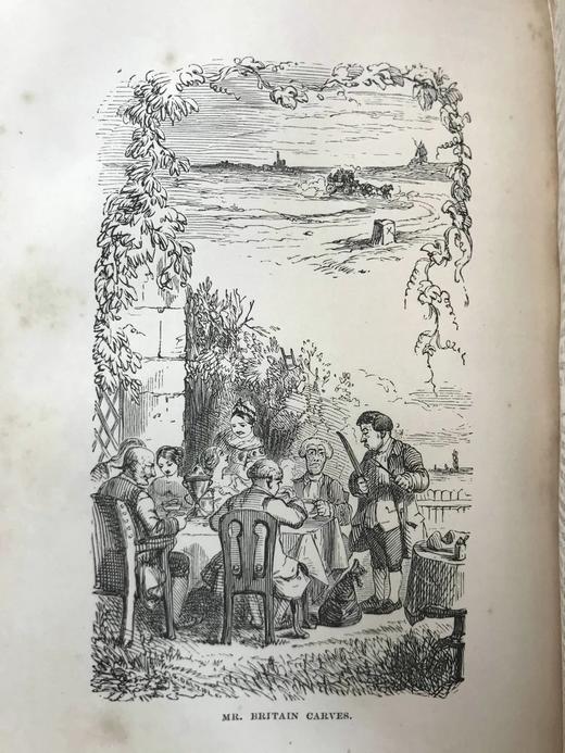 约19世纪后期 狄更斯《圣诞之书》 8幅插图 真皮精装36开 商品图9