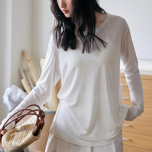 Basiclive 醋酸·天丝羊毛款·防晒罩衫&天丝醋酸原贝清风开衫 商品图6