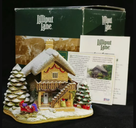 圣诞闪耀 Lilliput Lane 2006年亮片点灯款雪景微缩建筑