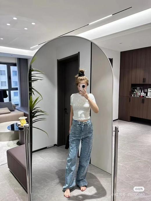 CHANEL香奈儿24SS小香满印后袋珠片慵懒风且时髦百搭款长裤（DQJ） 商品图3