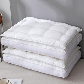 自然醒花朵双层高羽丝绒枕超柔软枕头枕芯一对成人护颈椎枕助睡眠酒店专用学生高整头男XK