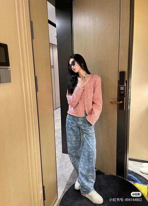 CHANEL香奈儿24SS小香满印后袋珠片慵懒风且时髦百搭款长裤（DQJ） 商品图0