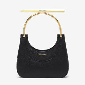 ALEXANDER MCQUEEN 麦昆 女士T型手柄迷你提挎包 黑色 803525 1VDBG 1000