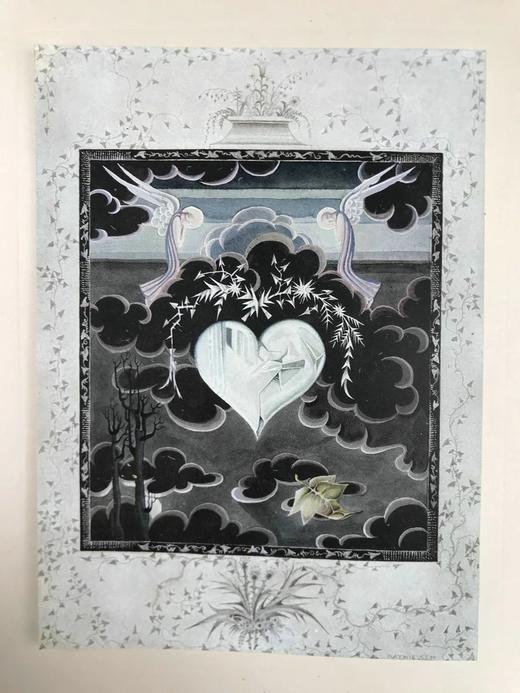 丹麦怪杰凯·尼尔森亲笔签名限量版！约20世纪早期 安徒生童话 12幅彩色手工贴图与大量黑白文间插图 精装大16开 商品图12