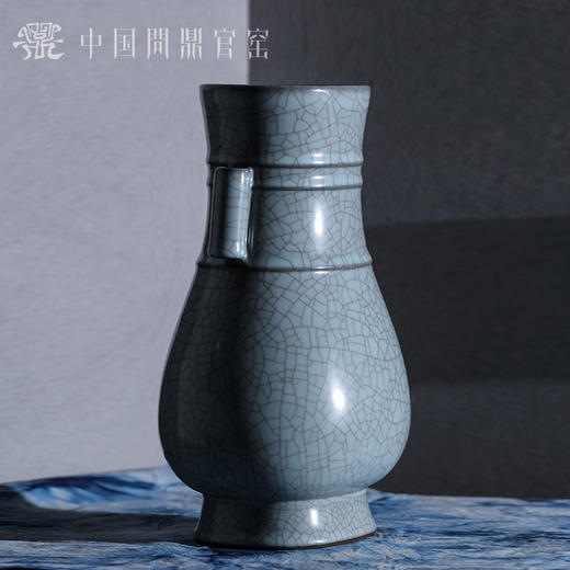 问鼎官窑贯耳瓶（大） 商品图1