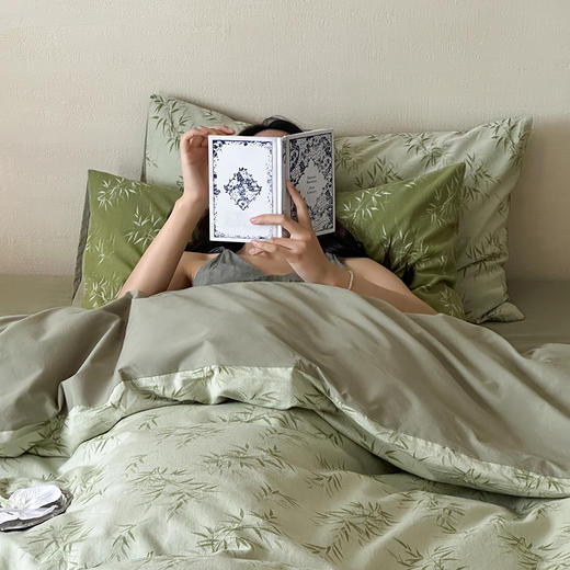 顶柔60支林野之风色织空气棉大提花四件套-TJ1642 商品图6