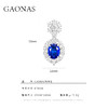 GAONAS 合成尖晶石【矿工的眼泪】经典璀璨隽永蓝色圆形耳环11301EB 商品缩略图4