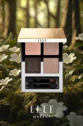 ELLE明眸灵动四色眼影粉盘FA06-07燕麦拿铁