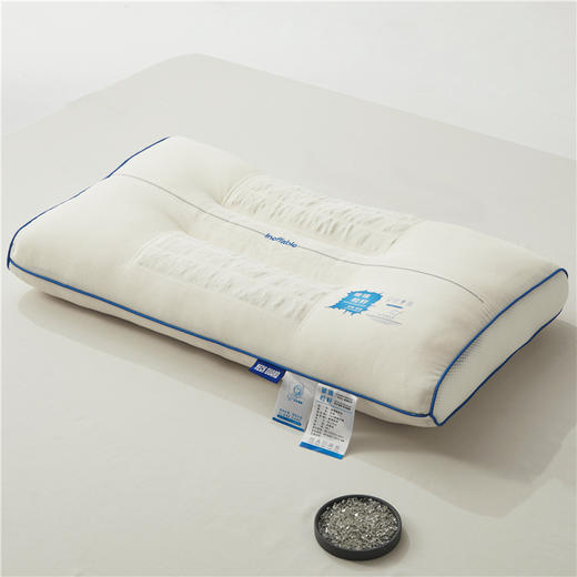 自然醒玻璃粒籽护颈枕全棉纯棉枕芯护颈椎枕不易变形按摩枕家用一对枕头枕芯XK 商品图6