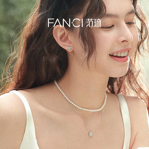 FANCI范琦【许愿池系列】许愿池耳钉方糖款女银高级感礼物送女友 商品图4