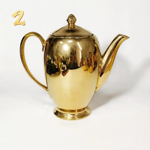 一组欧洲进口骨瓷金壶，璀璨夺目的镀金工艺散发着柔和而迷人的光泽 商品图3