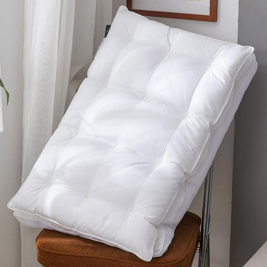 自然醒花朵双层高羽丝绒枕超柔软枕头枕芯一对成人护颈椎枕助睡眠酒店专用学生高整头男XK 商品图8