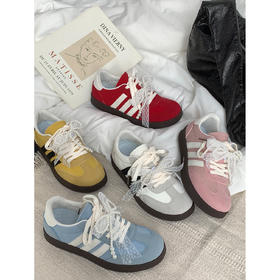 【YW】无忧购韩系ins温柔百搭可拆卸蝴蝶结休闲平底德训鞋MIS-2680（截单后7天发货)