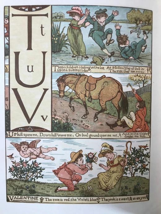 约19世纪后期 沃尔特·克兰幼儿字母表 8页彩色插图 平装16开 商品图6