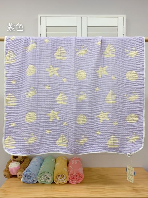 六层棉纱泡泡毯 110*110cm A类水洗六层纱布盖毯 抗菌强吸水力一毯多用，空调毯 ，午睡毯，洗澡浴巾，质感超级柔软 商品图14