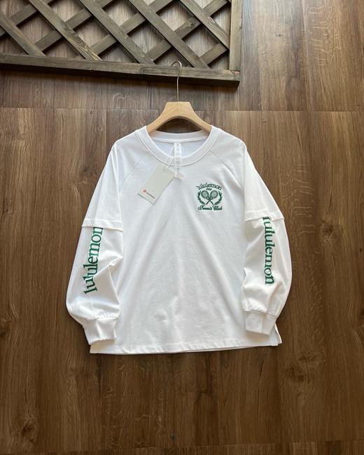 宝藏单品 lululemon露露乐蒙  假两件品牌logo宽松长袖插肩袖T恤 女款！ 商品图7