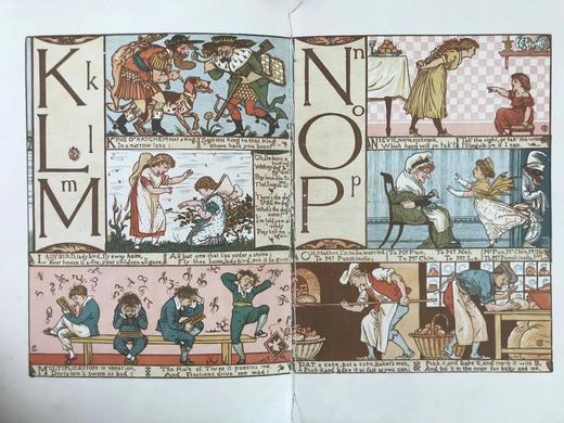 约19世纪后期 沃尔特·克兰幼儿字母表 8页彩色插图 平装16开 商品图4