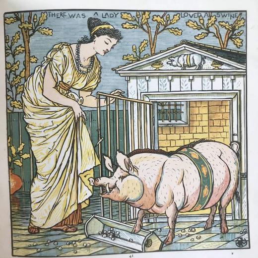 约19世纪后期 宝贝的歌剧 沃尔特·克兰56页彩色插图 布脊精装 商品图8