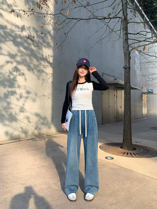 正品海岛微风·瘦瘦裤
颜色：蓝色
尺码：SMLXL
成份：棉38.7%
氨纶16.2％
锦纶45.1% 商品图6