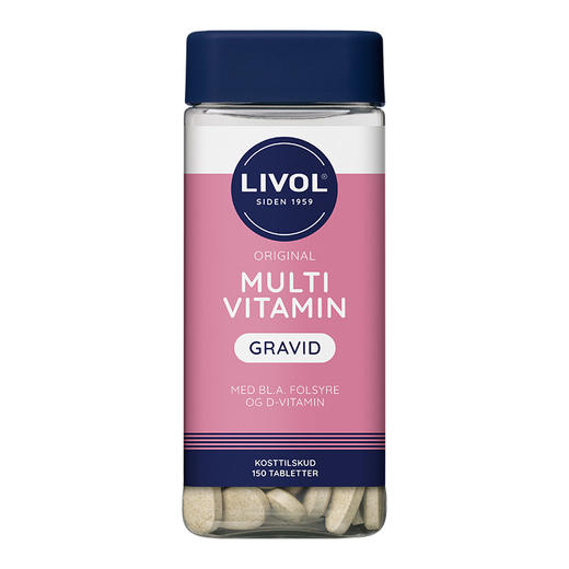 [丹麦]新Livol孕妇综合维他命 150粒. New!Livol Multi Vitamin Gravid 150stk. 商品图0
