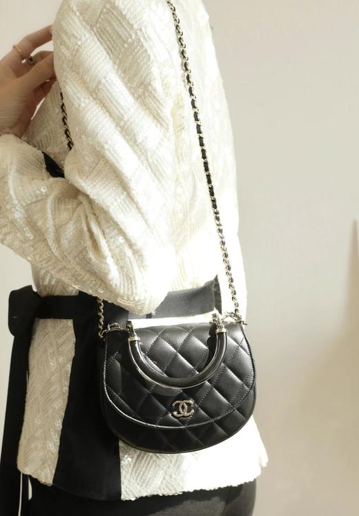 CHANEL香奈儿25C品牌徽标翻盖开合小羊皮单肩斜挎手提包（HH） 商品图8