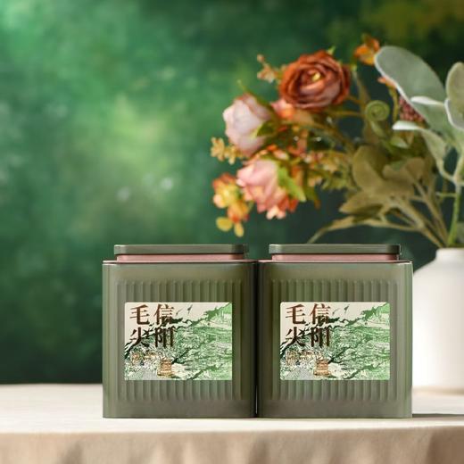 头采皮盒【毛尖 四罐＋勺】65元一套/一件12套/约装7/8两左右 商品图3