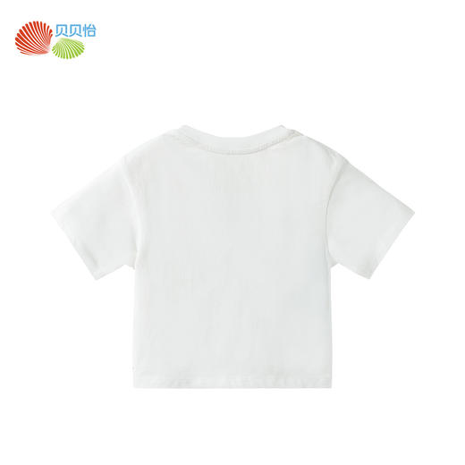 贝贝怡25夏季新款男童短袖T恤中小童百搭印花半袖衫运动休闲短袖上衣ZB2ES028 商品图4