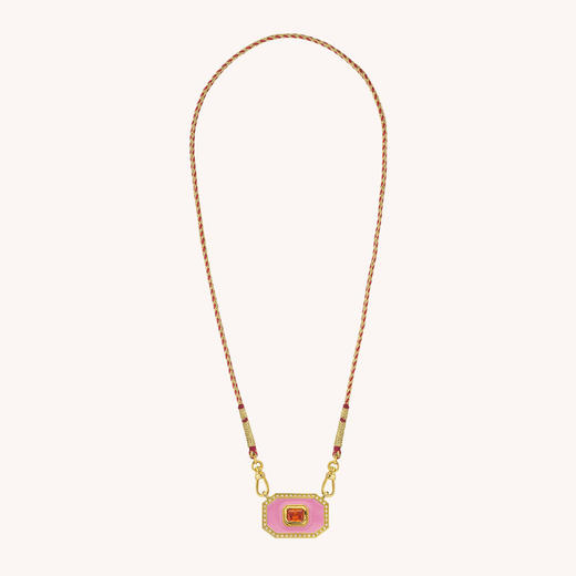 北京仓｜MYA-BAY-PINK YUCATAN-粉色珐琅 项链［比利时设计师］ 商品图3