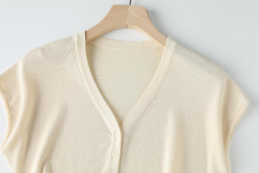 【高品质私服】【小飞袖收腰V领开衫】线条利落优雅 打造摩登造型JZ2518-CC 商品图2