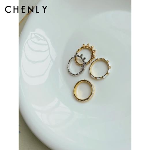 尘衣｜25春夏银镀真金戒指合集 商品图0