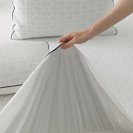 顶柔6D空气层PE霜感软凉席三件套（床笠款）-LX7079 商品图4