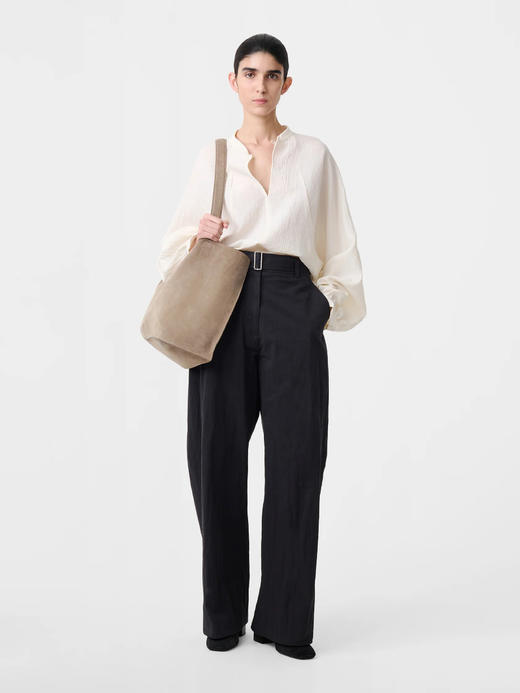 Studio Nicholson  泥灰色doublet绒面牛皮托特包 商品图4